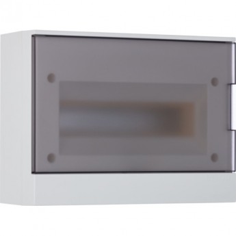 Бокс настенный ABB BASIC E 12М серая прозрачная дверь (с клеммами)