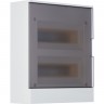 Бокс настенный ABB BASIC E 24М серая прозрачная дверь (с клеммами) 1SZR004002A2207