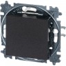 Механизм переключателя ABB СП LEVIT одноклавишный IP20 антрацит/дымчатый черный 2CHH590645A6063