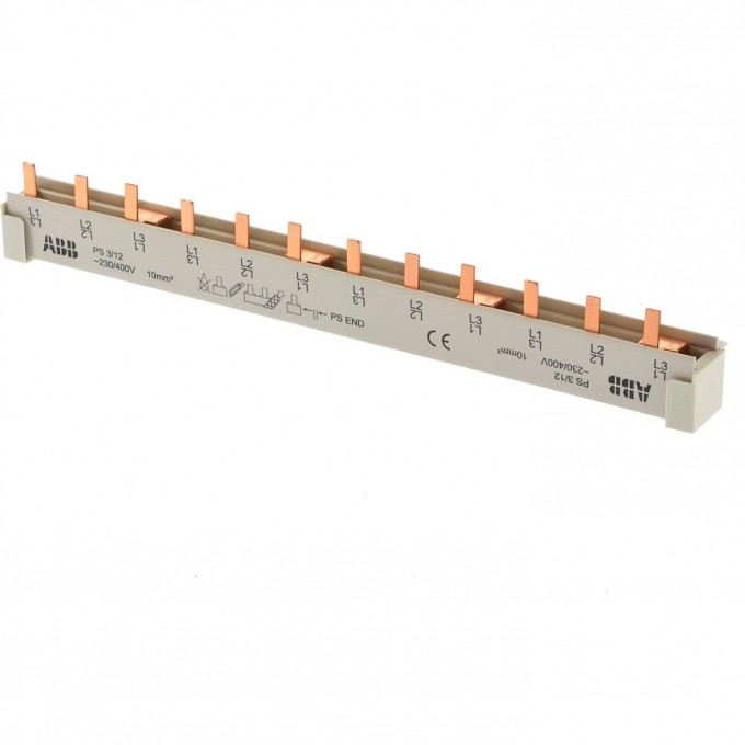 Разводка шинная ABB 3ф PS3/12(PIN) 63A 2CDL230001R1012 Разводка шинная ABB 3ф PS3/12(PIN) 63A 2CDL230001R1012