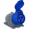Розетка ABB EASY&SAFE 16А 2P+E IP44 для монтажа на поверхность 2CMA193098R1000