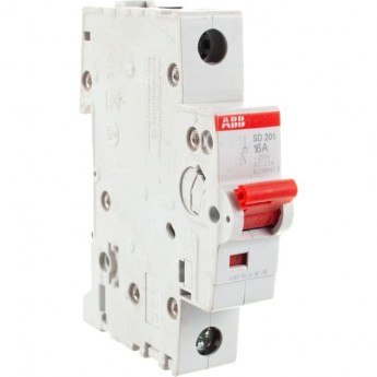 Рубильник ABB 1п SD201/16 рычаг красный