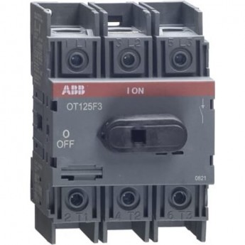 Рубильник ABB 3п OT125F3 125А (125А AC23)
