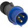 Вилка кабельная ABB EASY&SAFE 216EP6 16А 2P+E IP44 6ч 2CMA101947R1000