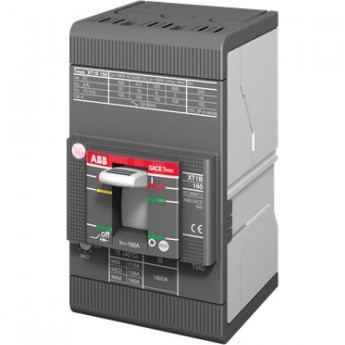 Выключатель автоматический ABB 3п XT1B 160 TMD 125-1250 3p F F