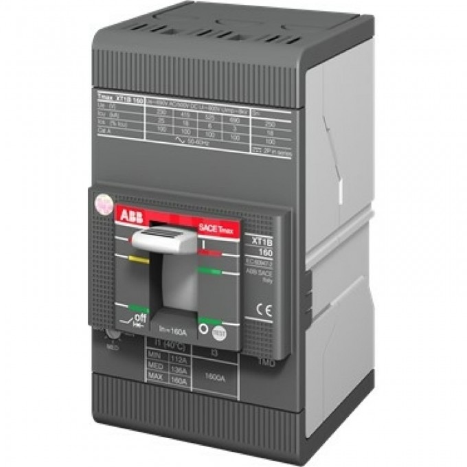 Выключатель автоматический ABB 3п XT1B 160 TMD 160-1600 3p F F 1SDA066809R1 Выключатель автоматический ABB 3п XT1B 160 TMD 160-1600 3p F F 1SDA066809R1