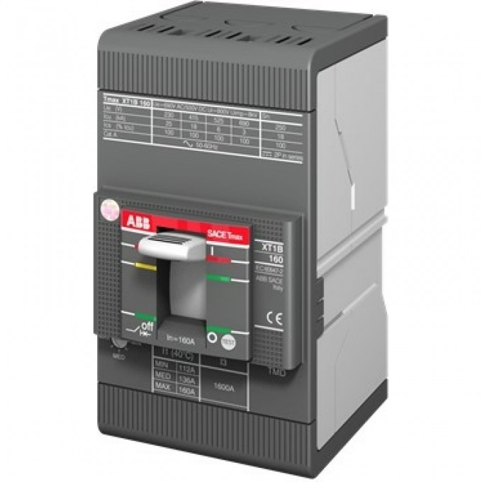 Выключатель автоматический ABB 3п XT1B 160 TMD 63-630 3p F F 1SDA066805R1 Выключатель автоматический ABB 3п XT1B 160 TMD 63-630 3p F F 1SDA066805R1