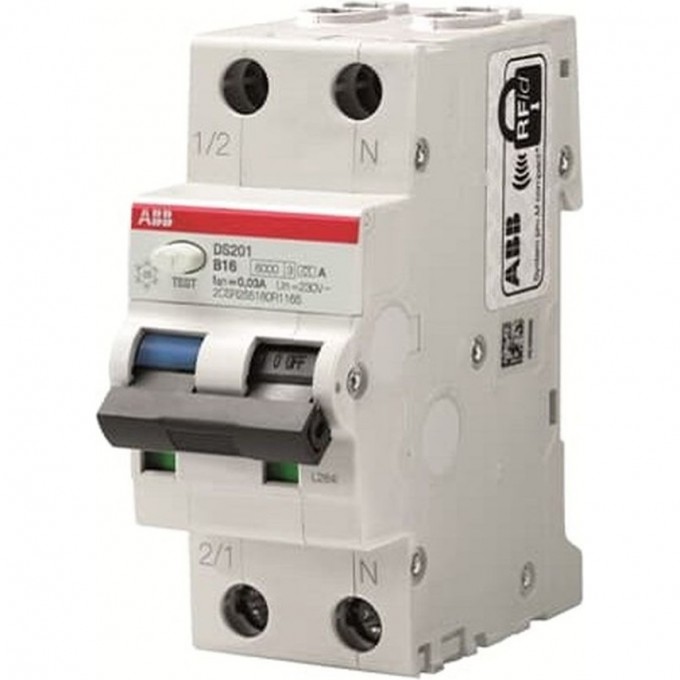 Выключатель автоматический дифференциального тока ABB DS201 C20 AC30 20А 30мА 2CSR255080R1204 Выключатель автоматический дифференциального тока ABB DS201 C20 AC30 20А 30мА 2CSR255080R1204