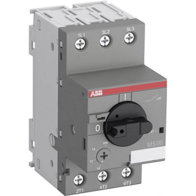 Выключатель автоматический для защиты двигателя ABB 1А 50кА MS116-1.0 1SAM250000R1005 Выключатель автоматический для защиты двигателя ABB 1А 50кА MS116-1.0 1SAM250000R1005