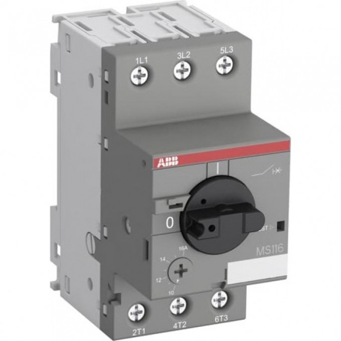 Выключатель автоматический для защиты двигателя ABB 2.5А 50кА MS116-2.5 1SAM250000R1007 Выключатель автоматический для защиты двигателя ABB 2.5А 50кА MS116-2.5 1SAM250000R1007