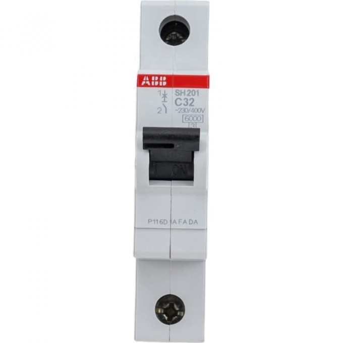 Выключатель автоматический модульный ABB 1п C 32А 6кА SH201 C 32 2CDS211001R0324 Выключатель автоматический модульный ABB 1п C 32А 6кА SH201 C 32 2CDS211001R0324
