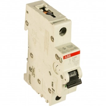 Выключатель автоматический модульный ABB S201 1п C 1А 6кА C1