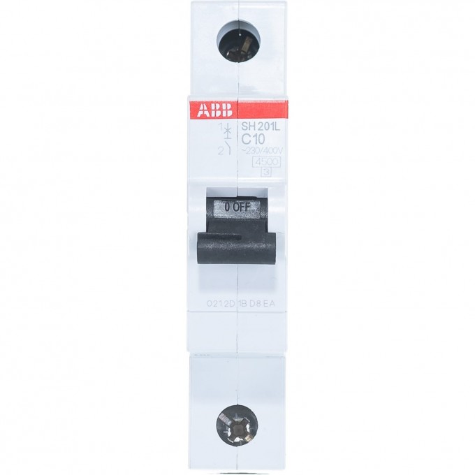 Выключатель автоматический модульный ABB SH201L 1п C 10А 4.5кА C10 2CDS241001R0104 Выключатель автоматический модульный ABB SH201L 1п C 10А 4.5кА C10 2CDS241001R0104