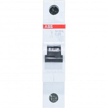 Выключатель автоматический модульный ABB SH201L 1п C 20А 4.5кА C20