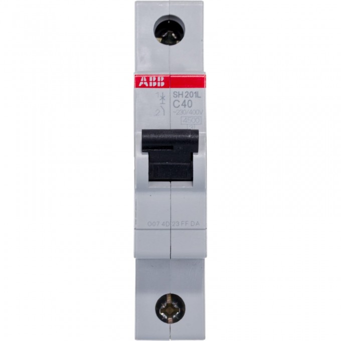 Выключатель автоматический модульный ABB SH201L 1п C 40А 4.5кА C40 2CDS241001R0404 Выключатель автоматический модульный ABB SH201L 1п C 40А 4.5кА C40 2CDS241001R0404