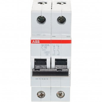 Выключатель автоматический модульный ABB SH202L 2п C 16А 4.5кА C16