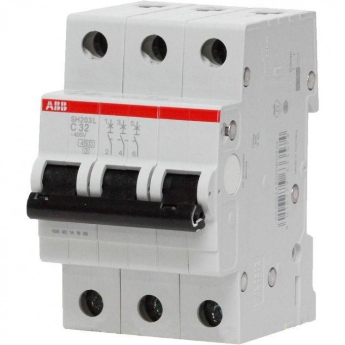 Выключатель автоматический модульный ABB SH203L 3п C 50А 4.5кА C50 2CDS243001R0504 Выключатель автоматический модульный ABB SH203L 3п C 50А 4.5кА C50 2CDS243001R0504