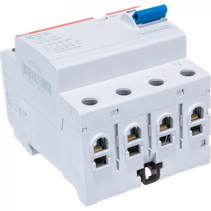 Выключатель дифференциального тока (УЗО) ABB 4п 63А 300мА тип AC F204 2CSF204001R3630 Выключатель дифференциального тока (УЗО) ABB 4п 63А 300мА тип AC F204 2CSF204001R3630